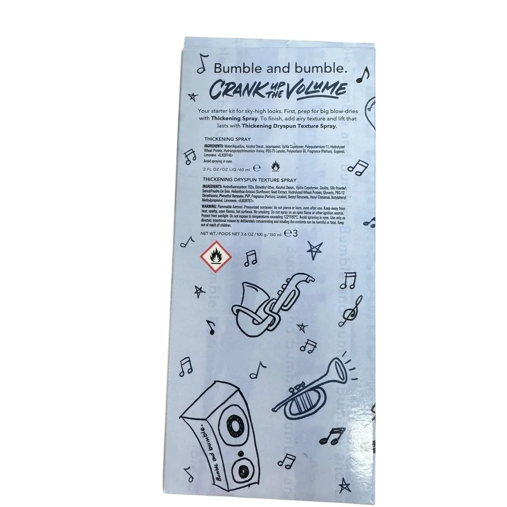 Bumble and bumble Crank Up The Volume‎ Thickening Spray and Dryspun Texture Set